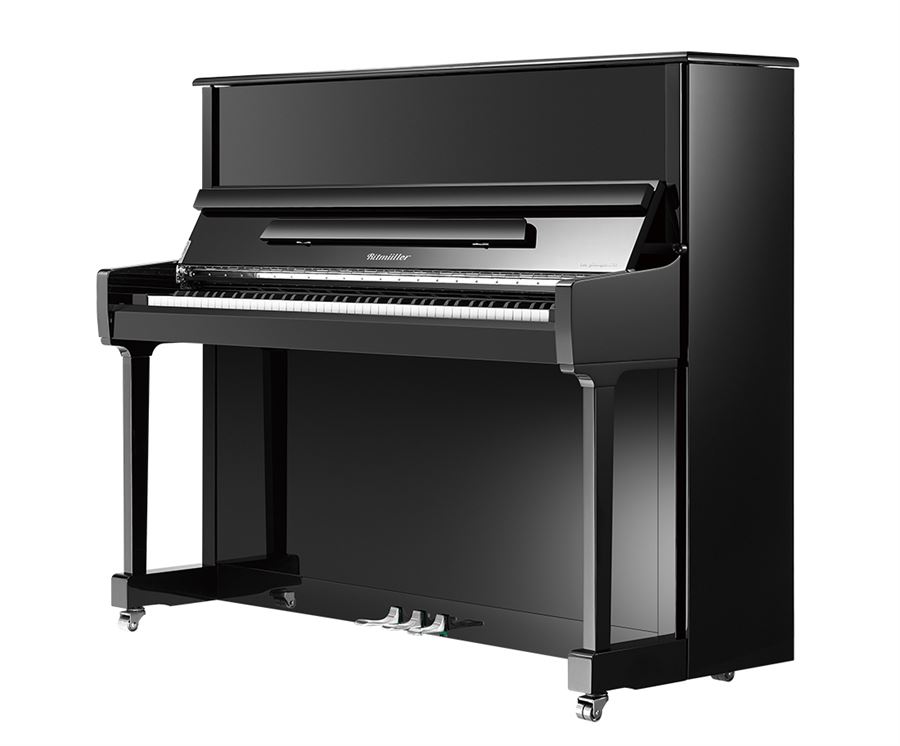 Ritmüller RS125-PE Upright Piano - Polished Ebony