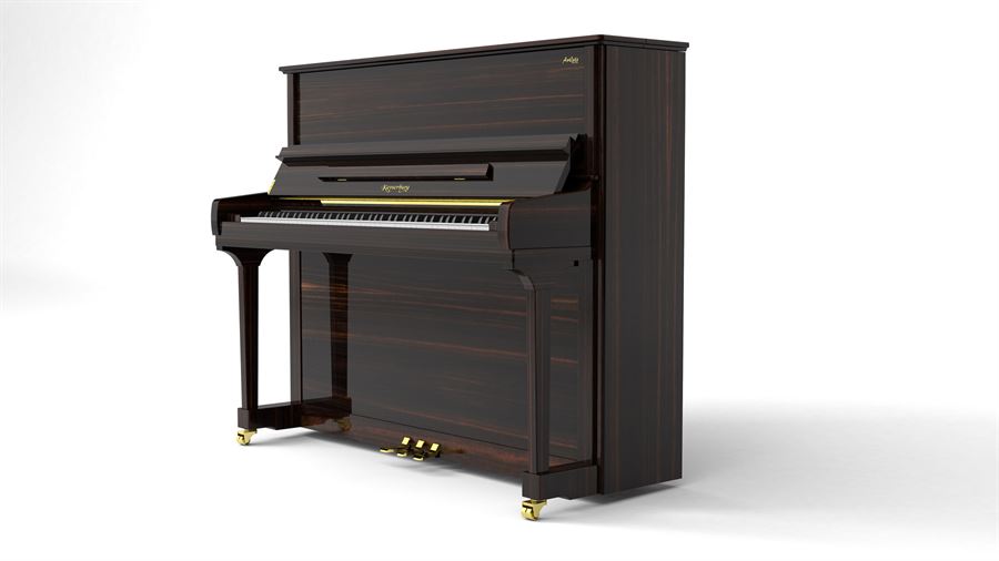 Kayserburg KA3XT-SLE Artist Upright Piano - Straight Lined Ebony Polished